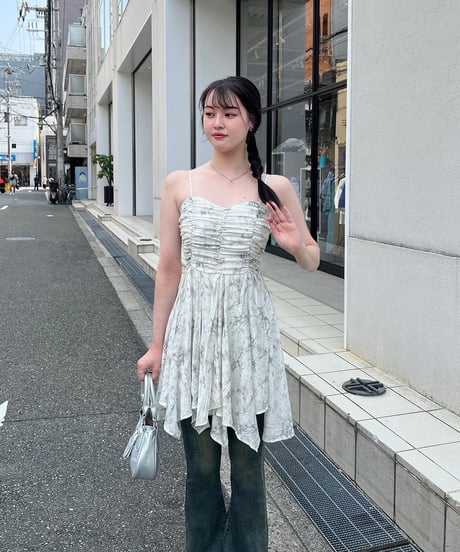 タイダイ柄キャミソールワンピース