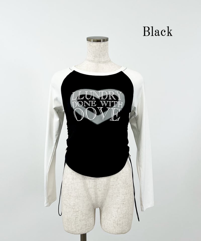 TWS 韓国ペンミ　ロングスリーブTシャツ　Mサイズ サイドギャザーロングスリーブTシャツ | 韓国ファッション 高速