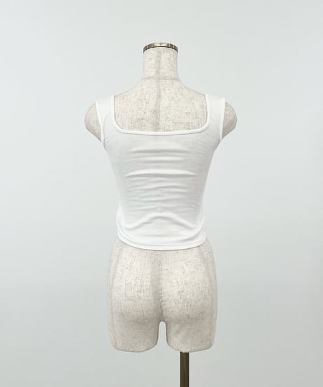 フロントボタンタンクトップ