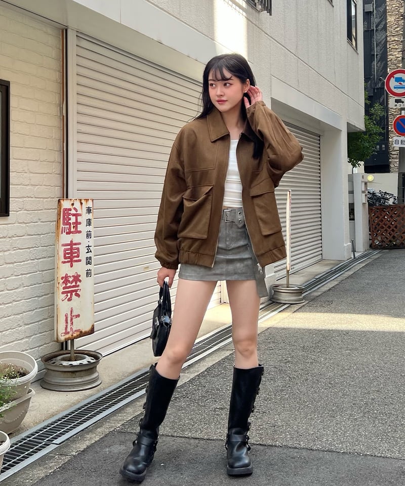 フェイクスエードジャケット | 韓国ファッション 高速ターミナル