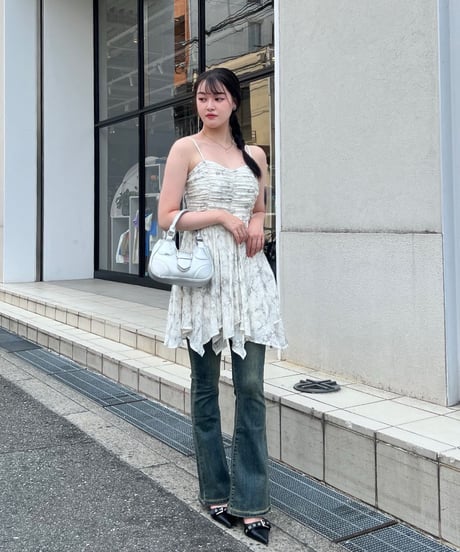 タイダイ柄キャミソールワンピース