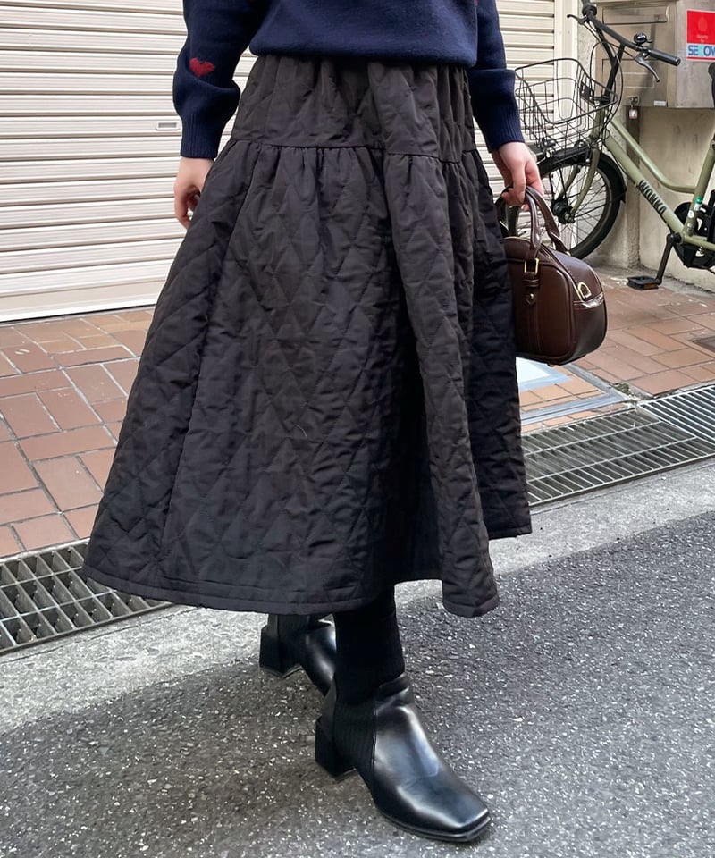 キルティングバルーンスカート | 韓国ファッション 高速ターミナル