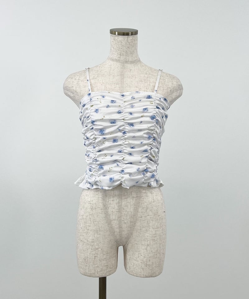 フラワーシャーリングキャミソール＆シアーカーディガン | 韓国