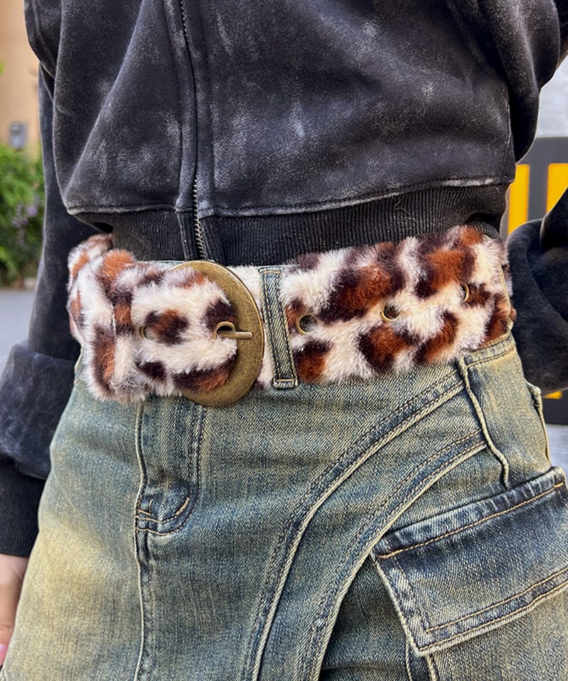 レオパードファーベルト | 韓国ファッション 高速ターミナル