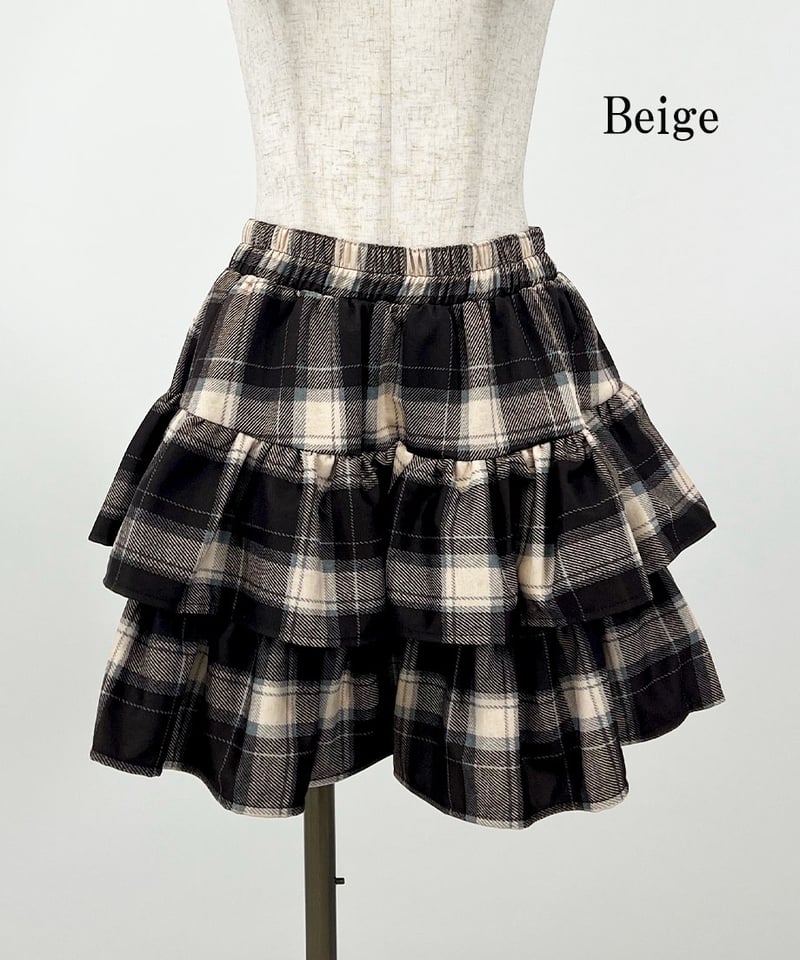 チェックフリルミニスカート | 韓国ファッション 高速ターミナル