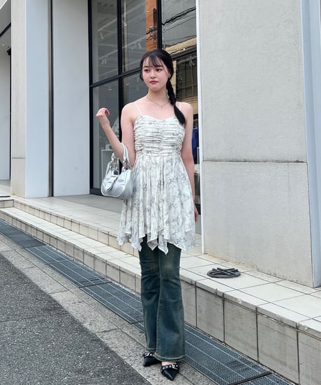 タイダイ柄キャミソールワンピース