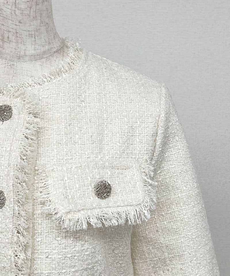 フリンジツイードジャケット | 韓国ファッション 高速ターミナル