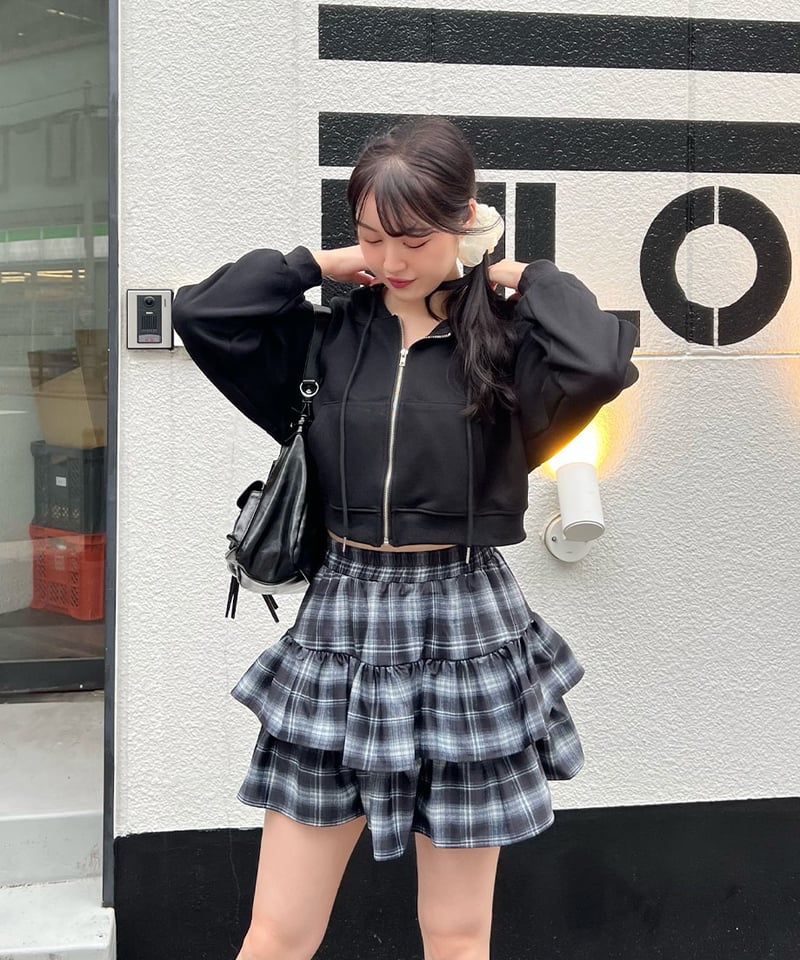 チェックフリルミニスカート | 韓国ファッション 高速ターミナル