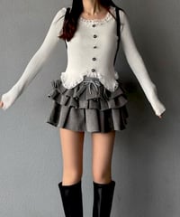 フリルミニスカート