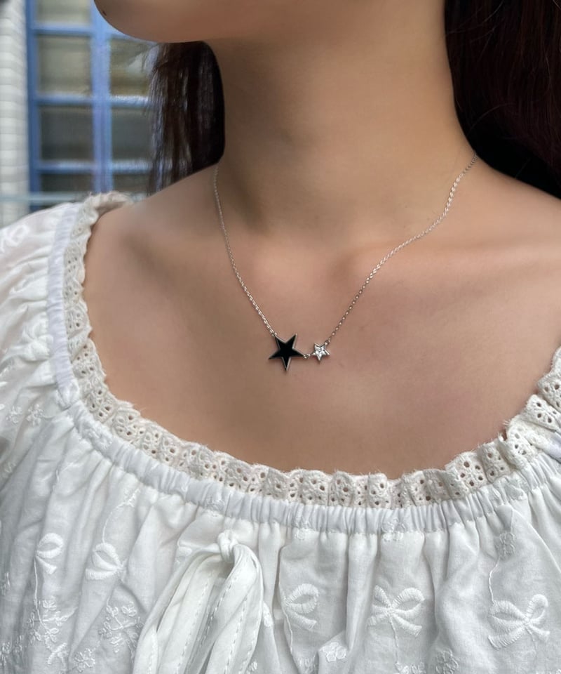 PETIT CD ダブル ネックレス 星 スターダブル ディオール】PETIT CD スターダブル ネックレス*N1155PMTCY (Dior