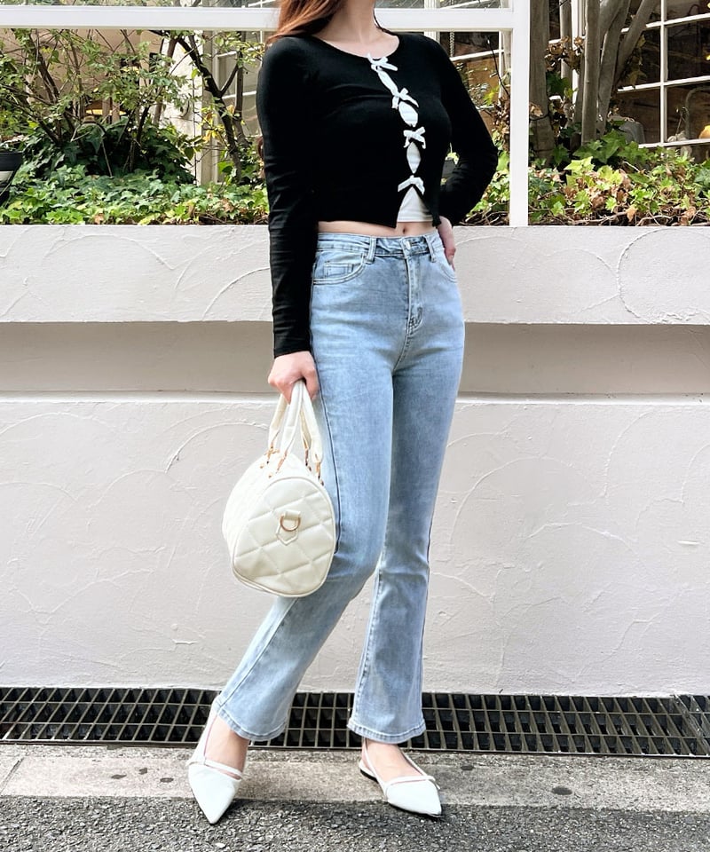 ベロアリボントップス | 韓国ファッション 高速ターミナル