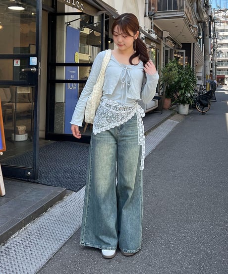 レースレイヤードスカート