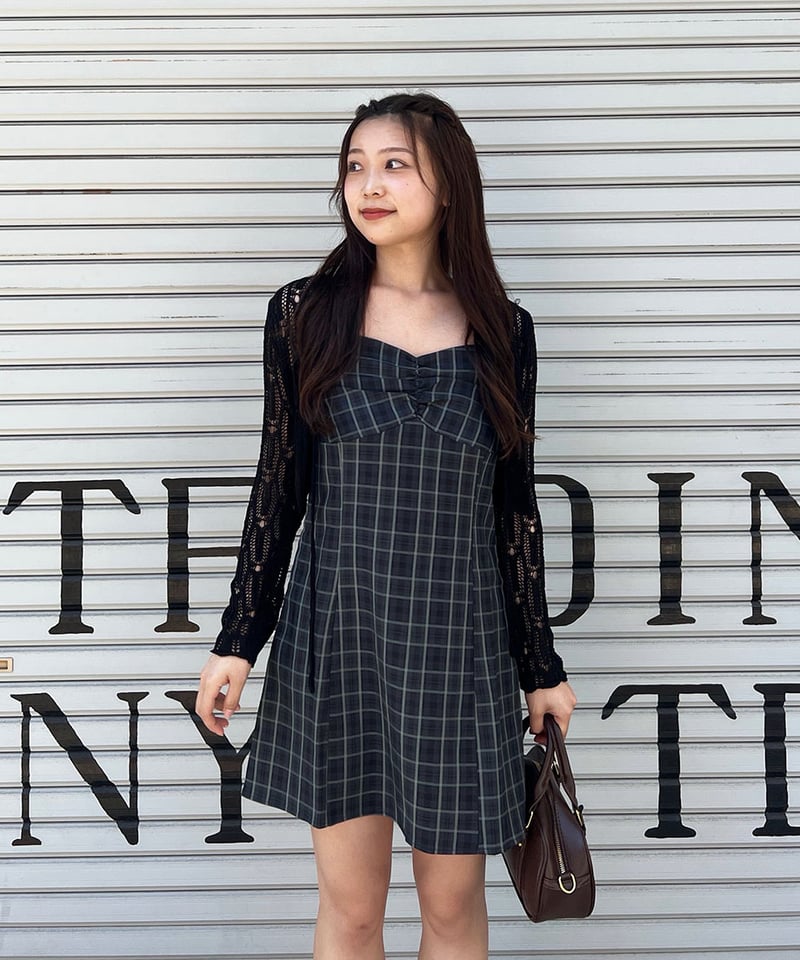 チェックミニワンピース | 韓国ファッション 高速ターミナル