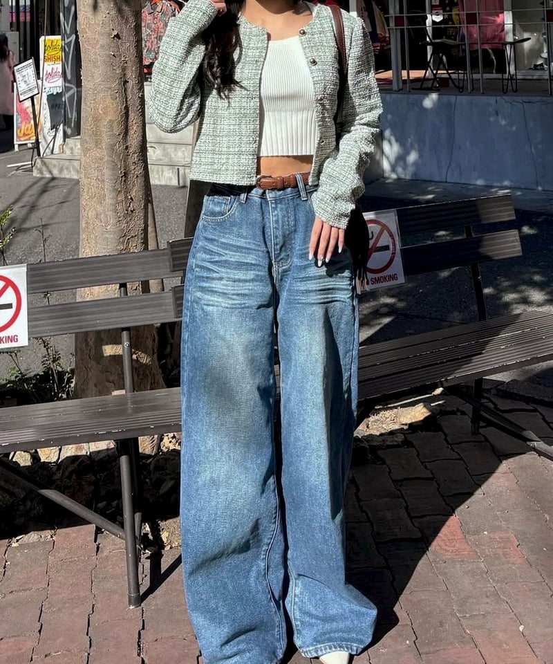 ツイードカーディガントップス | 韓国ファッション 高速ターミナル