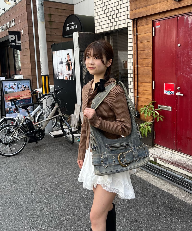 ヴィンテージデニムショルダーバッグ | 韓国ファッション 高速ターミナル