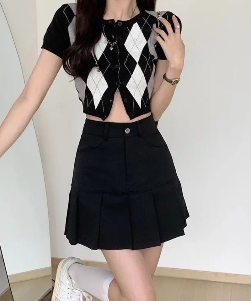 ミニプリーツヘムスカート | 韓国ファッション 高速ターミナル