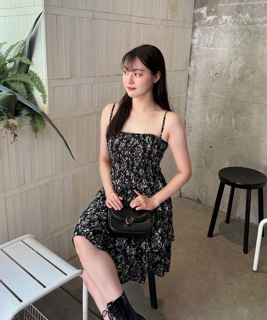 praying ミニワンピース フラワーシャーリングミニワンピース | ファッション通販サイト NUGU