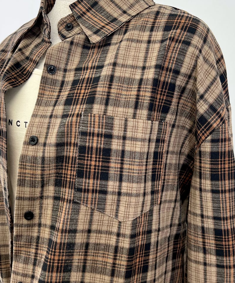 シャツセットチェックキャミop シャツセットチェックキャミop アンミール anmille シャツセット