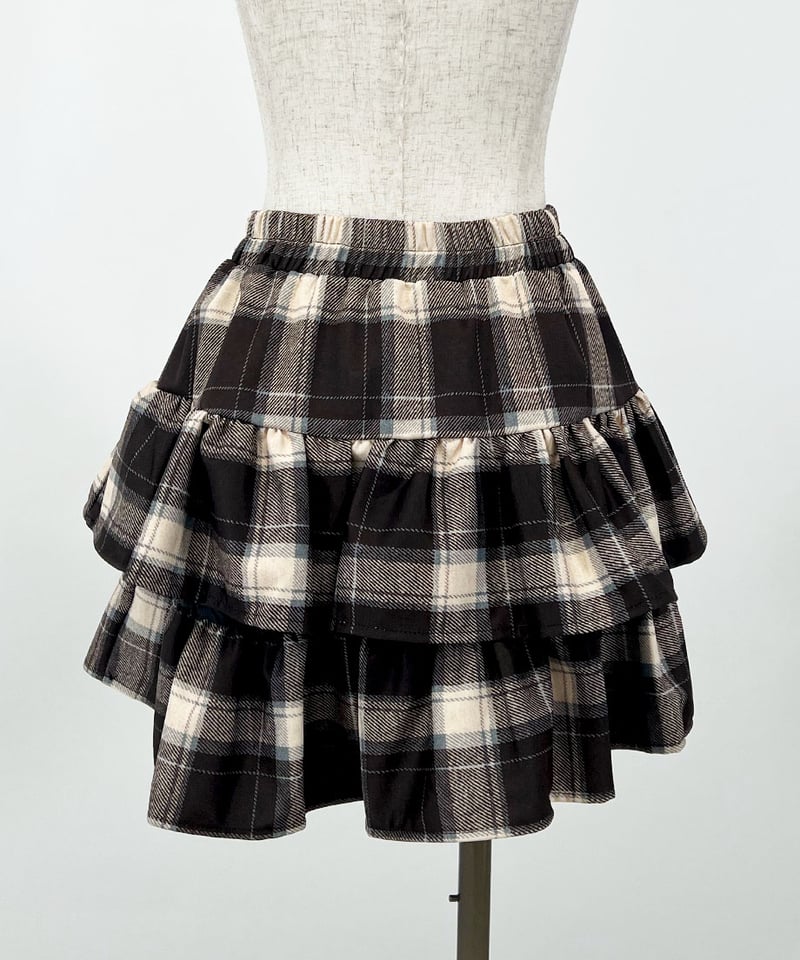 チェックフリルミニスカート | 韓国ファッション 高速ターミナル