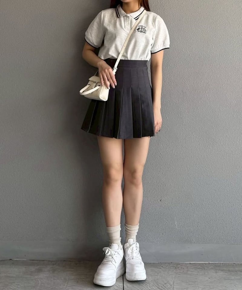 G/FORE韓国 ジーフォア レディースプリーツスカートsizeLグレー プリーツミニスカート | 韓国ファッション 高速ターミナル
