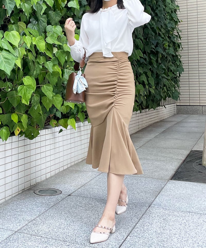 WEB限定】シャーリングマーメイドスカート | 韓国ファッション