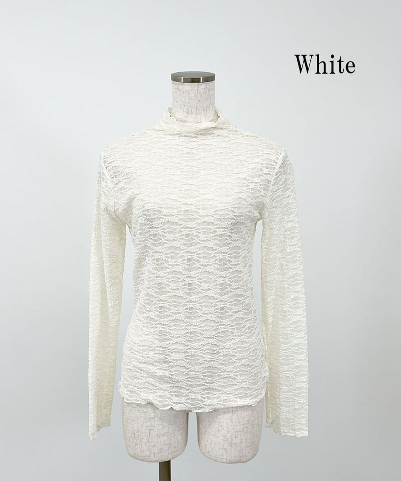 レースハイネックトップス | 韓国ファッション 高速ターミナル