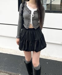 リボンフリルドッキングトップス