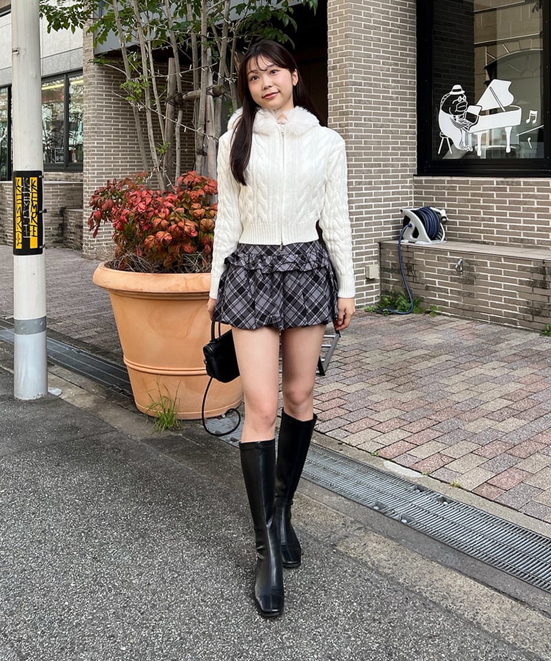 SeaRoomlynn チェック バルーン ミニスカート Sサイズ ローライズバルーンminiスカート