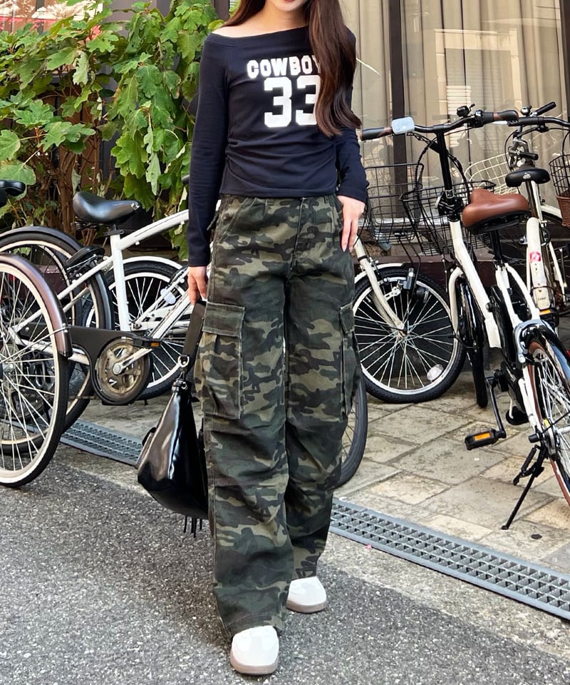 カモフラージュデニムパンツ | 韓国ファッション 高速ターミナル