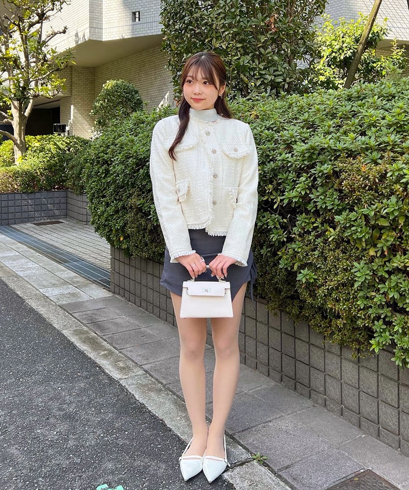 HANA　regleam フリンジツイードジャケット フリンジツイードジャケット｜FRINGE TWEED JACKETの通販｜regleam