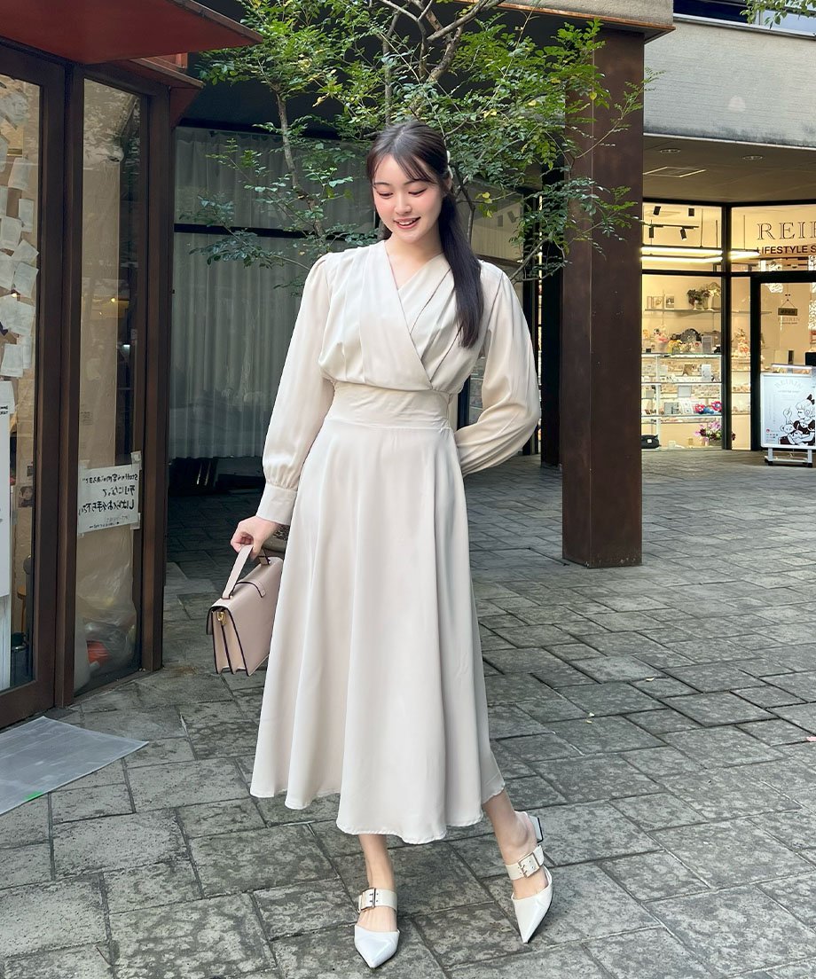 WEB限定】カシュクールワンピース | 韓国ファッション 高速ターミナル