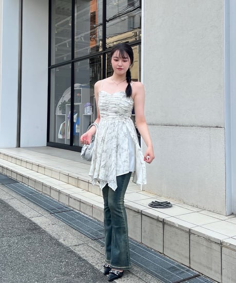 タイダイ柄キャミソールワンピース