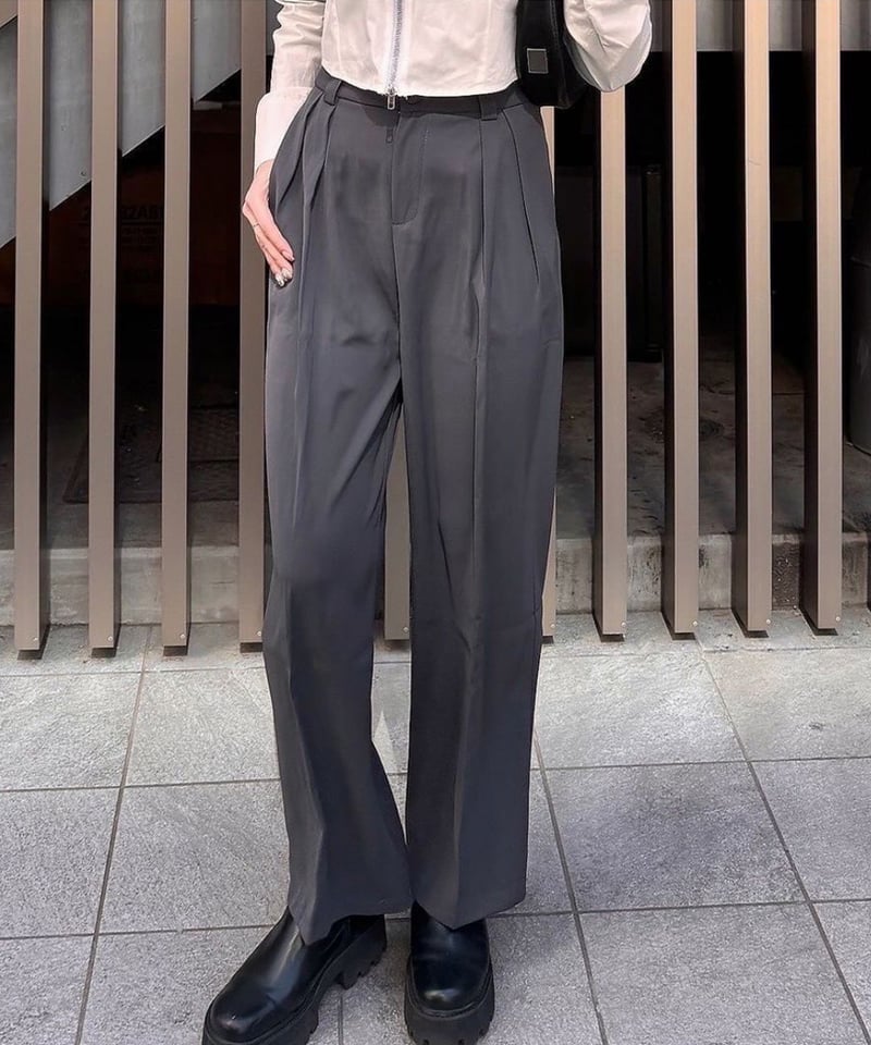 ハイウエストスラックスパンツ | 韓国ファッション 高速ターミナル
