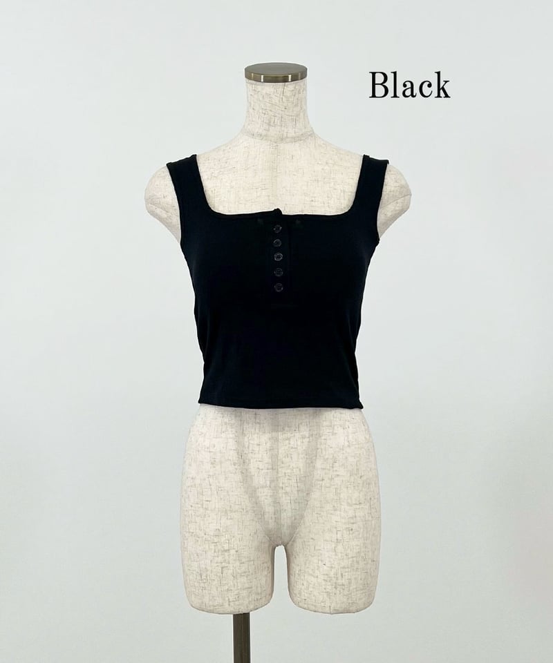 フロントボタンタンクトップ | 韓国ファッション 高速ターミナル