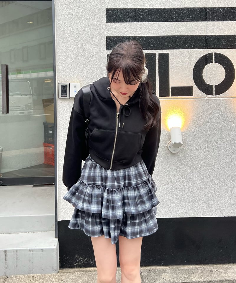 チェックフリルミニスカート | 韓国ファッション 高速ターミナル