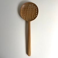 wood 穴空きレードル　ハンドメイド