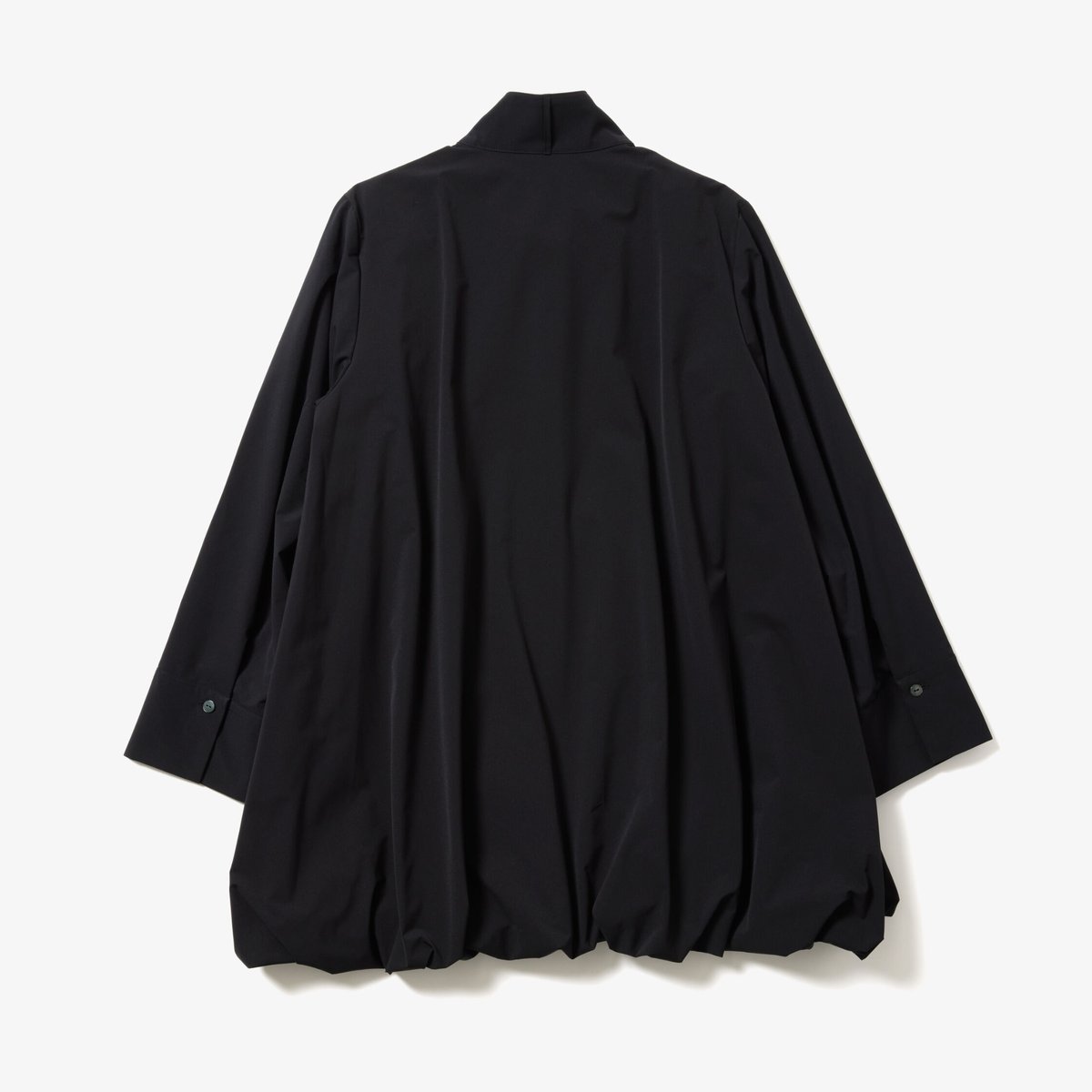 シーマリー裾バルーン長袖ブラウスblack