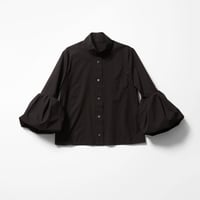 裾バルーン長袖ブラウス Black | cccmalie｜長袖