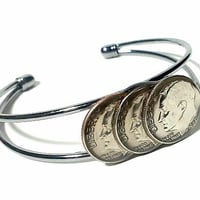 3 dime コインバングル