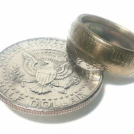「アメリカ」コインリング BIG COIN ハーフダラー