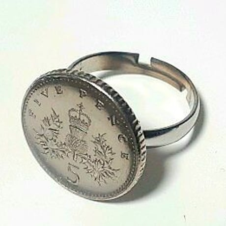 「イギリス」5pence　フリーサイズ　11~17号
