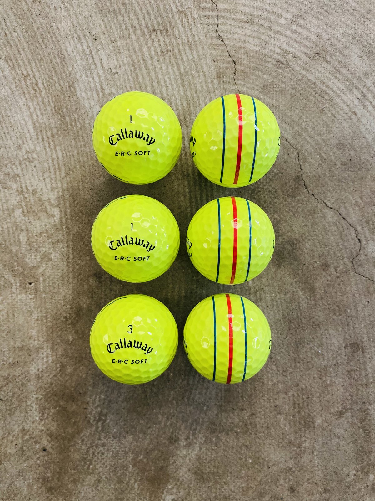 【新品】キャロウェイ 2023 E・R・C SOFT ゴルフボール イエロー Callaway ロストボール キャロウェイ ERC SOFT イエロー 2023年