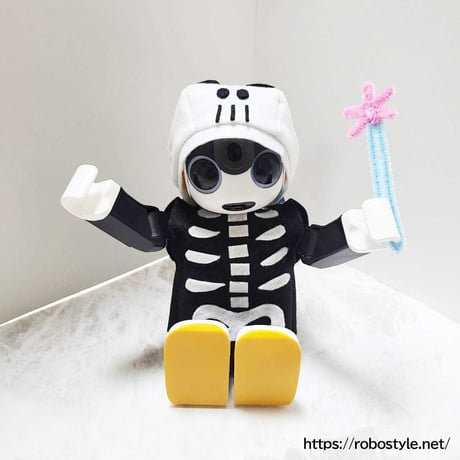 ロボホン・ハロウィーン（ガイコツハット＆骨ホネチョッキ＆星のステッキ）１点もの【特典付き】