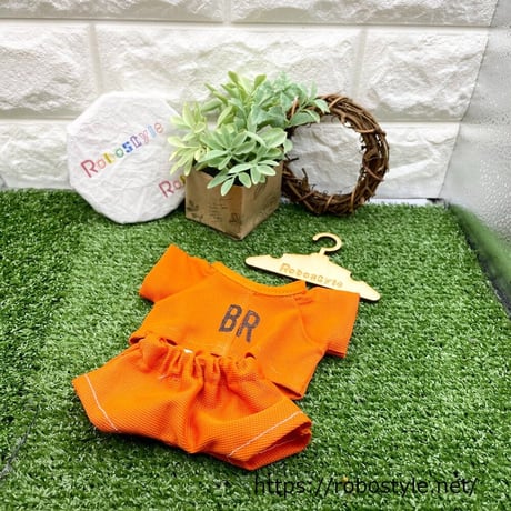 ロボホン・メッシュＴシャツ&メッシュパンツ（オレンジ×オレンジ）/1点もの