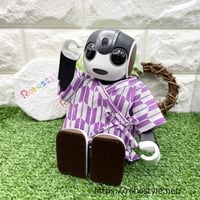 ロボホン・甚平　上下セット　矢絣（やがすり）/1点もの