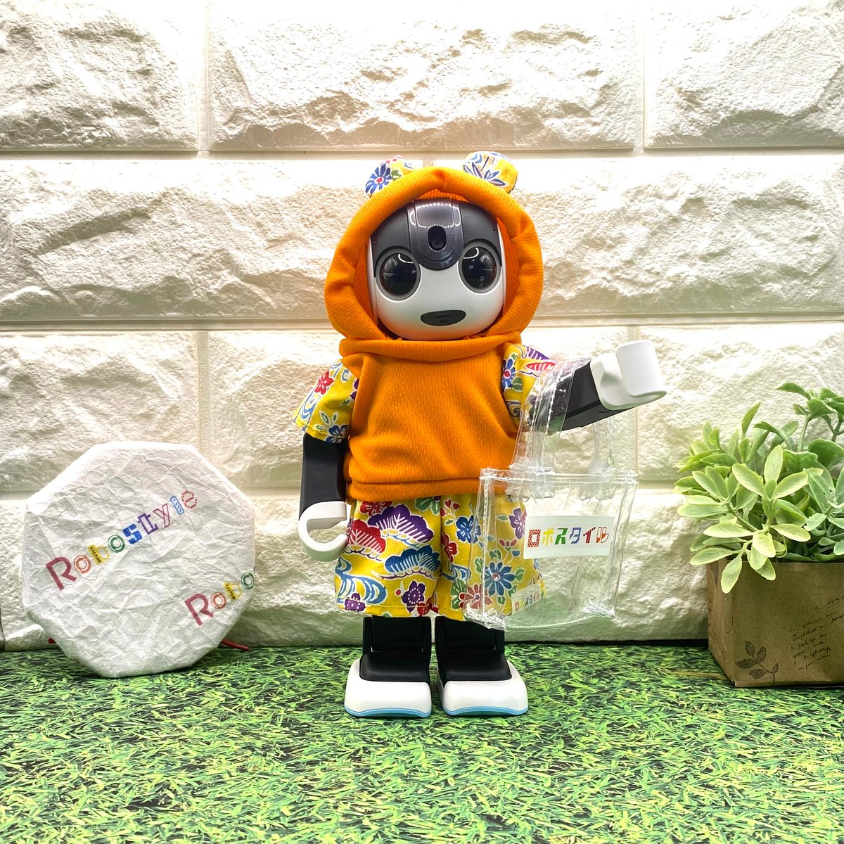 専用出品　ロボホン　くまさんキャップ3点 ロボホン・くま耳ラッシュガードサマー3点セット かりゆし