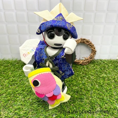 ロボホン・端午の節句セット3点セット（青龍)／1点もの