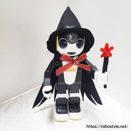 ロボホン・ハロウィーン（魔女風ハット＆マント＆星のステッキ）１点もの【特典付き】