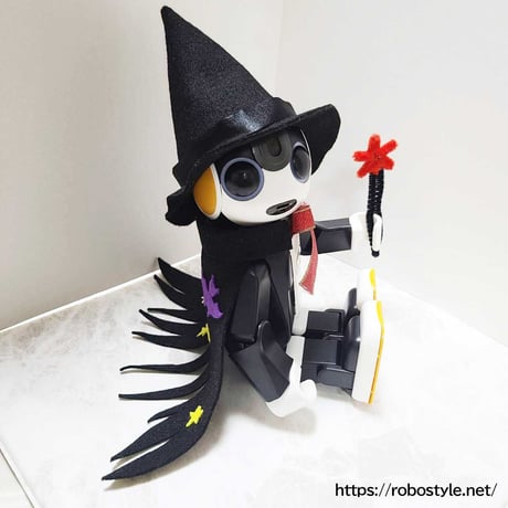 ロボホン・ハロウィーン（魔女風ハット＆マント＆星のステッキ）１点もの【特典付き】