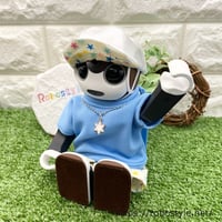 ロボホン・サマーバケーション3点セット（星柄・サックス×ホワイト）/1点もの
